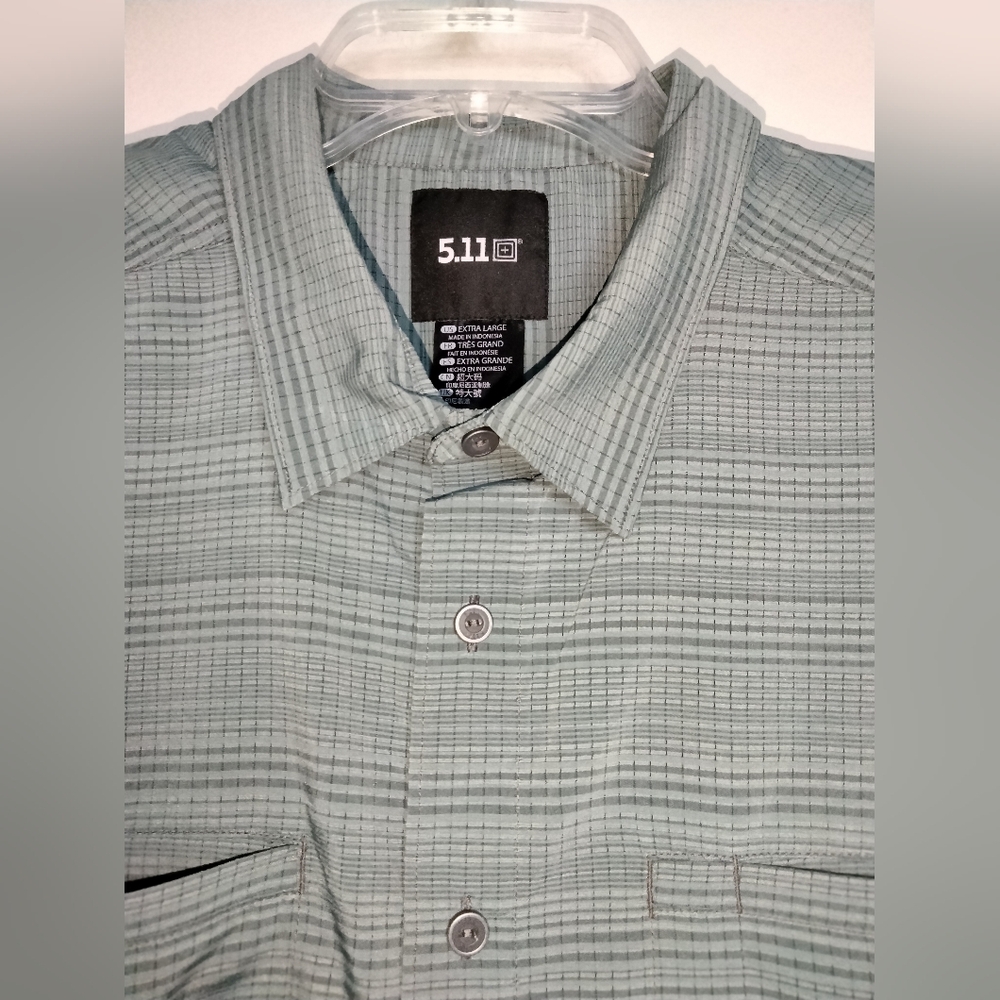5.11 Tactical (Size XL) Men's Storm Relaxed Fit Button Down Front Ellis SS Shirt